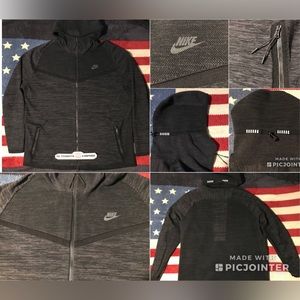 Vintage NIKE AIR TECH FLEECE KNIT Anthracite Windrunner Jacket XL Flyknit Sb Kb